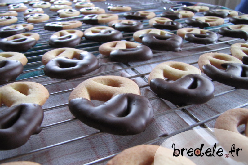 Petits biscuits de Noël, Bretzel au chocolat