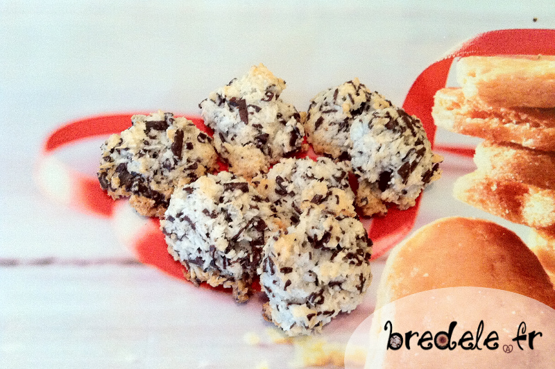 Macarons noix de coco chocolat