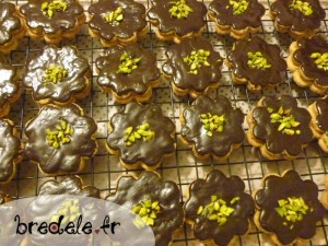 Biscuits chocolat praliné