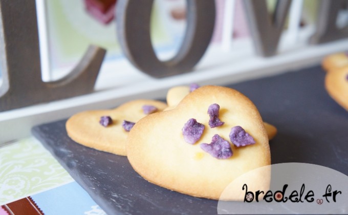 Biscuits de la Saint-Valentin à la Violette