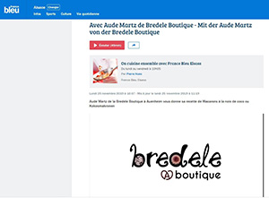 Article France Bleu Alsace Bredele Boutique