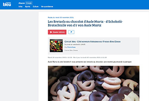 Article France Bleu "Les Bretzels au chocolat"