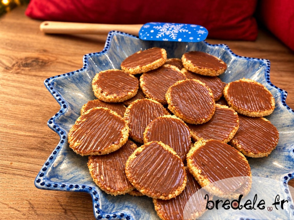 Bredele aux noix de pécan et chocolat